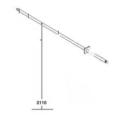 Säätövarsi Ø8/M8, L=620, VL3 KL