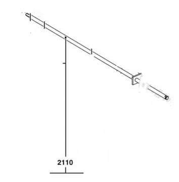 Säätövarsi Ø8/M8, L=480, VL3 KN