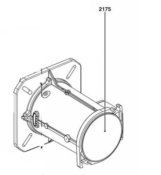 Laipan kiinnityspää Ø155 L=247 mm, VL4