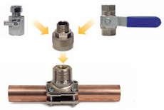 NoTap Yhdistäjä, suora 3/4" uk DN20-100/Cu28-88,9