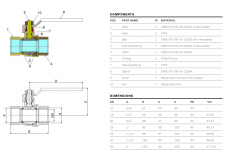 Palloventtiili STF 1 1/2 täysaukko