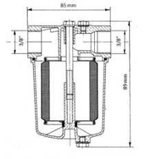 Öljysuodatin ITA 38 K89 Ø 85