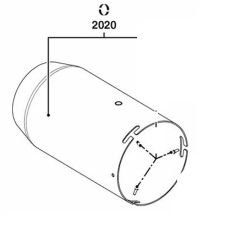 Liekkiputki D130/105/90 L=245