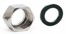 Liitinmutteri NBR -tiivisteellä DN 25 - 1 1/4" sk (10kpl/pss) AISI316L 