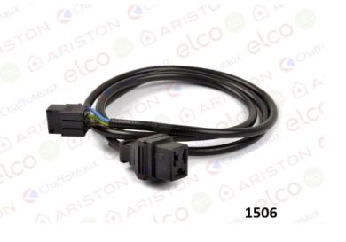 Magneettiventtiilin ja pistokkeen kaapeli, 3-nap./RAST 3-nap., L = 1000 mm, V2.