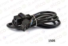 Magneettiventtiilin ja pistokkeen kaapeli, 3-nap./RAST 3-nap., L = 1000 mm, V1.