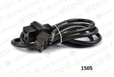 Magneettiventtiilin ja pistokkeen kaapeli, 3-nap./RAST 3-nap., L = 1000 mm, V1.