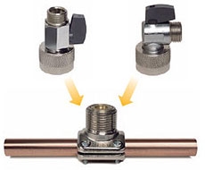 NoTap Yhdistäjä, kulma 1/2" uk DN10-15/Cu15-22