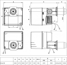 Öljypoltin ELCO Vectron VL 4.610 D (195-610 kW)