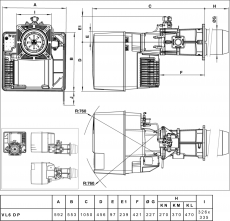 Öljypoltin ELCO Vectron VL 6.1600 DP (320-1600 kW)